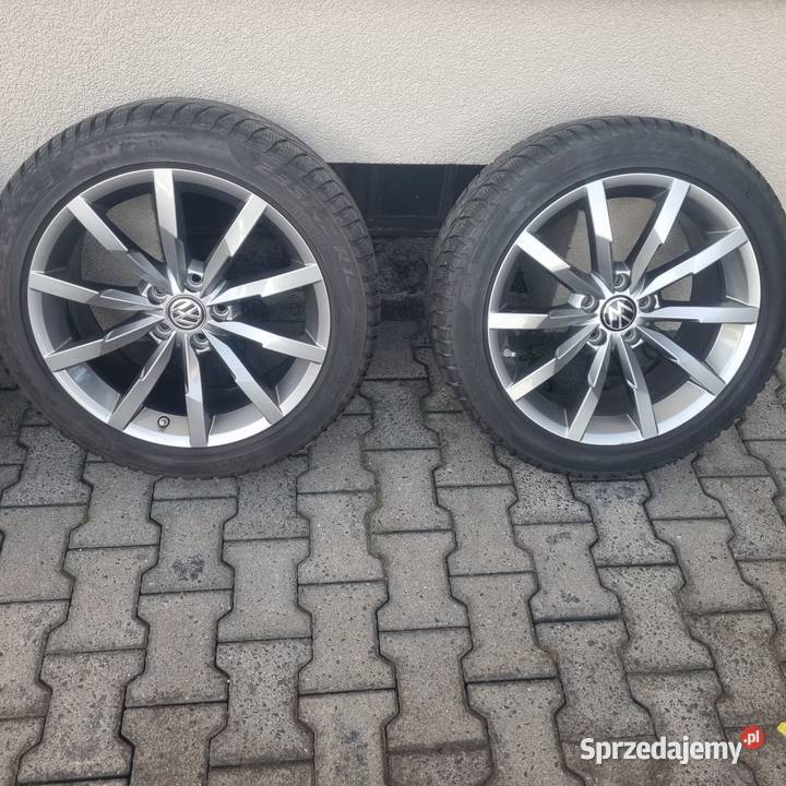 Felgi aluminiowe Passat B8 opony zimowe 23545R18 opolskie Olesno