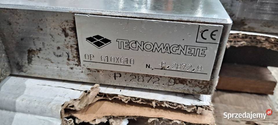 na Płyty magnetyczne TECNOMAGNETE do wtryskarki
