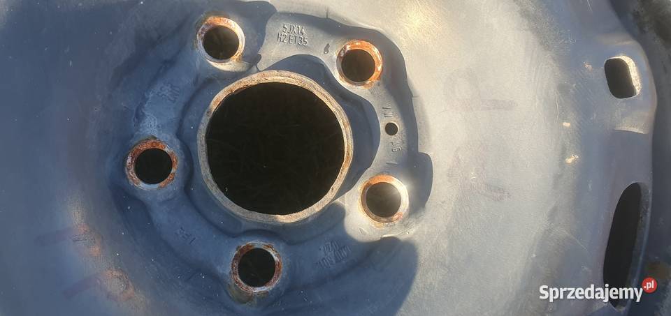 4x 14 5x100 ET 35 5Jx14H2 felgi stalowe opony Volkswagen OE Pobiedziska