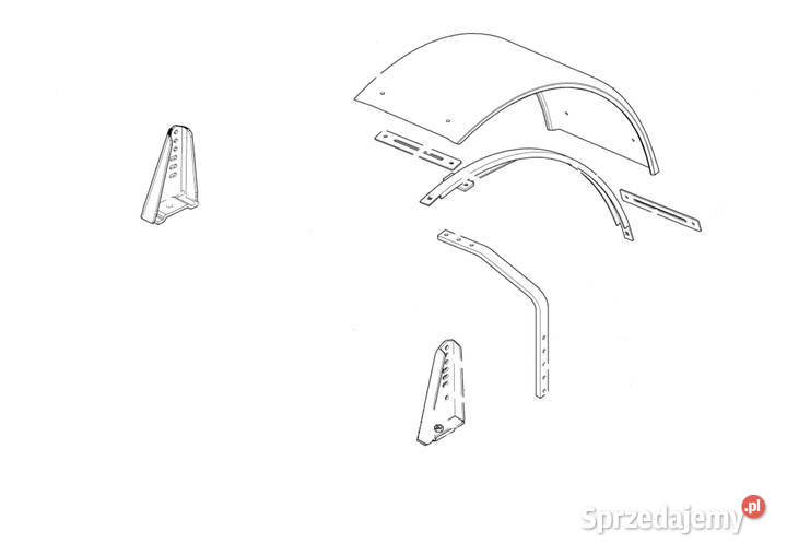 Claas Arion uchwyt wspornik mocowanie błotników wielkopolskie Stęszew