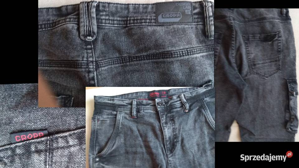 Spodnie czarne CROPP W28 L30 Denim Lab carrot Cropp Odzież codzienna Katowice