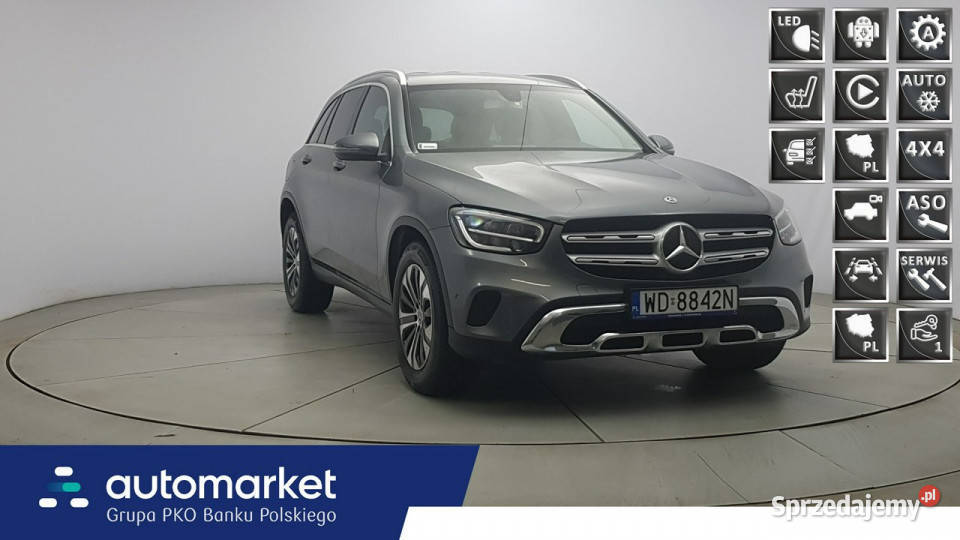 Mercedes GLC 200 d 4Matic Z Polskiego Salonu kurtyny powietrzne Warszawa