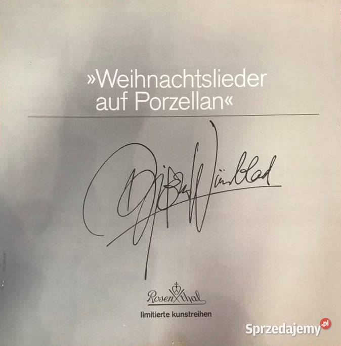 Talerz Rosenthal Bjrn Wiinblad Kolędy na Dekoracje i ozdoby świętokrzyskie