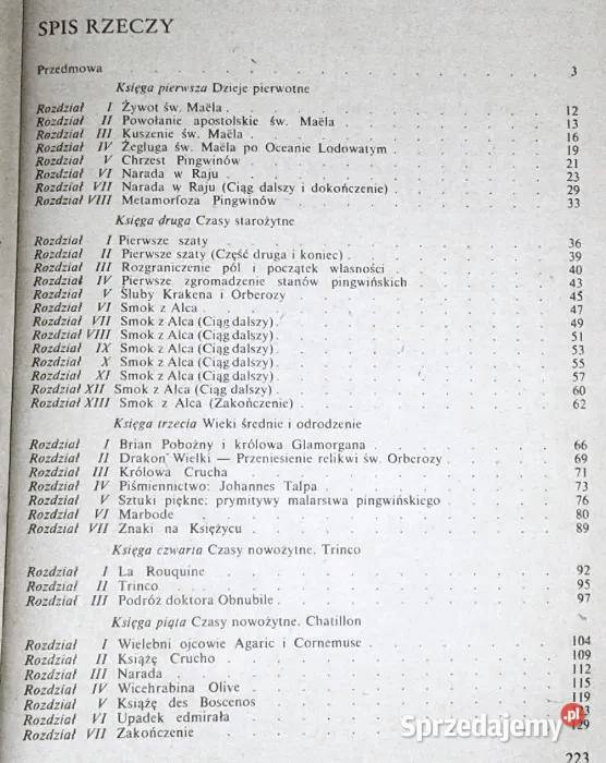 Wyspa Pingwinów Anatole France Chełm sprzedam