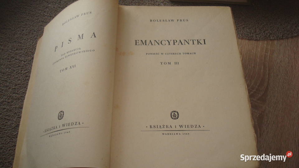 Emancypantki 3 tomy Prus js Kruszwica