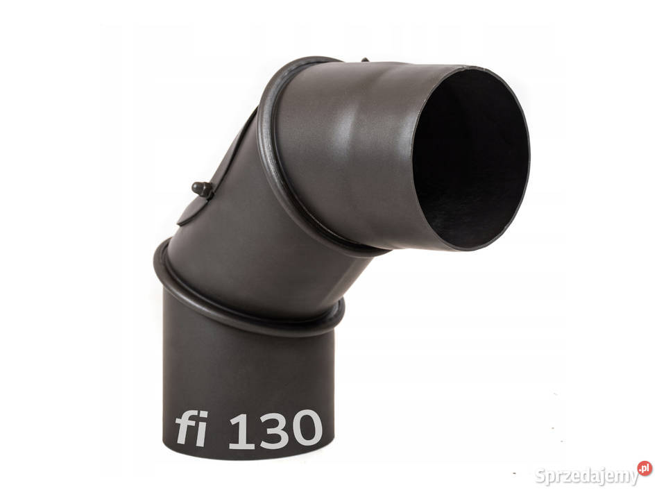 Kolanko skrętne dymowe żaroodporne do kominka fi Akcesoria grzewcze Skawina