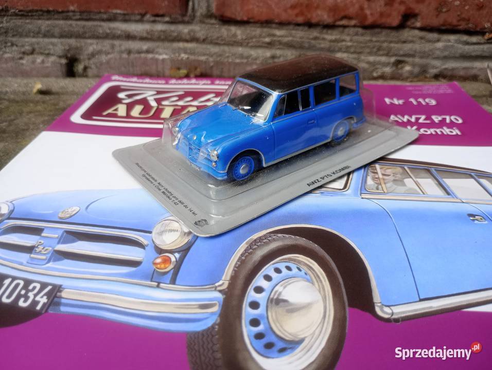 AWZ P70 KOMBI kultowe auta PRL deagostini model Modelarstwo mazowieckie sprzedam