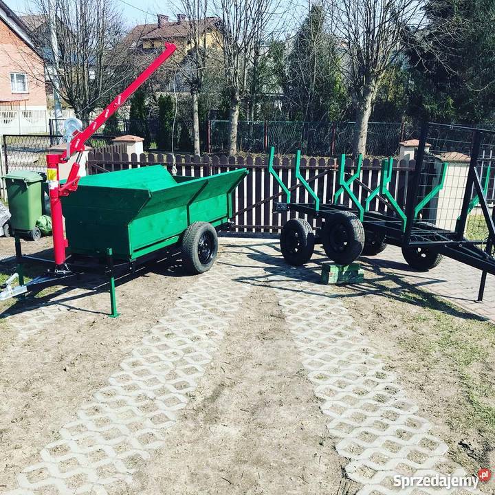 Przyczepa przyczepka leśna z hamulcem do małopolskie Olkusz