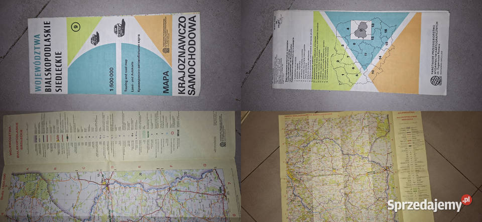 Mapa KrajSamochodowa Województw Bialskopodlaskie Łęczyca