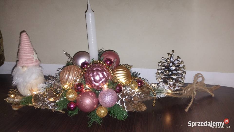 Stroik świąteczny bożonarodzeniowy na komodę małopolskie Koszyce