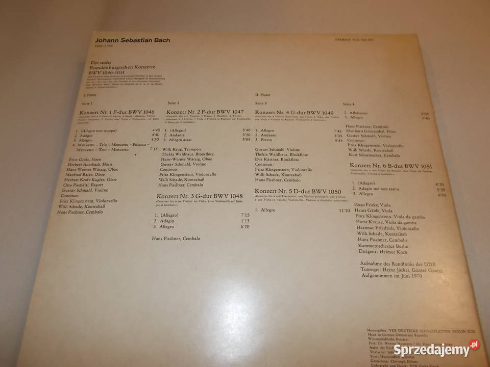 LPBach Koncerty Brandenburskie winyl album Płyty i kasety Poznań
