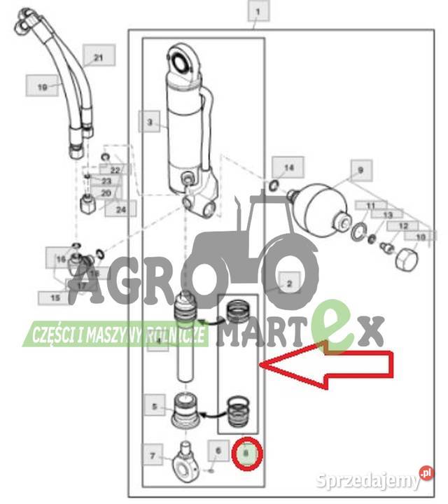AL172882 ZESTAW USZCZELNIEŃ SIŁOWNIKA TLS JD sprzedam