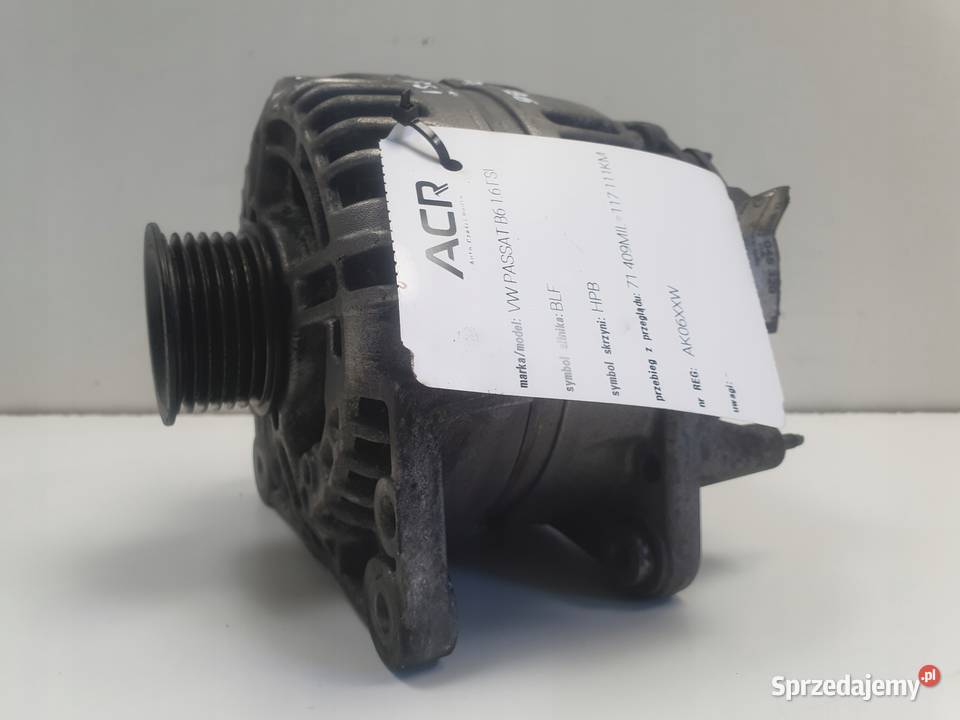VW Golf V 16 FSI ALTERNATOR 03C903023D osobowe