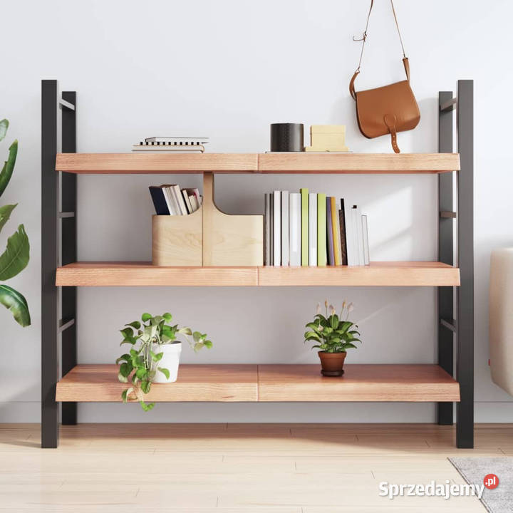 Półka brązowa 140x50x26 lakierowane lite drewno sprzedam