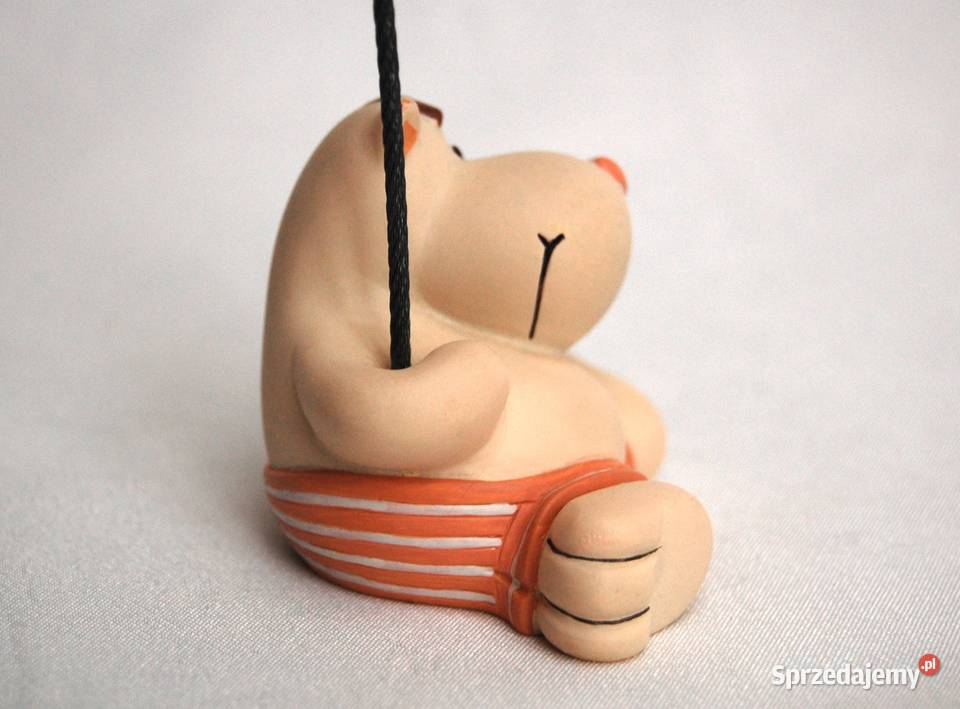 Klips na zdjęcie pocztówkę hipopotam figurka Lublin