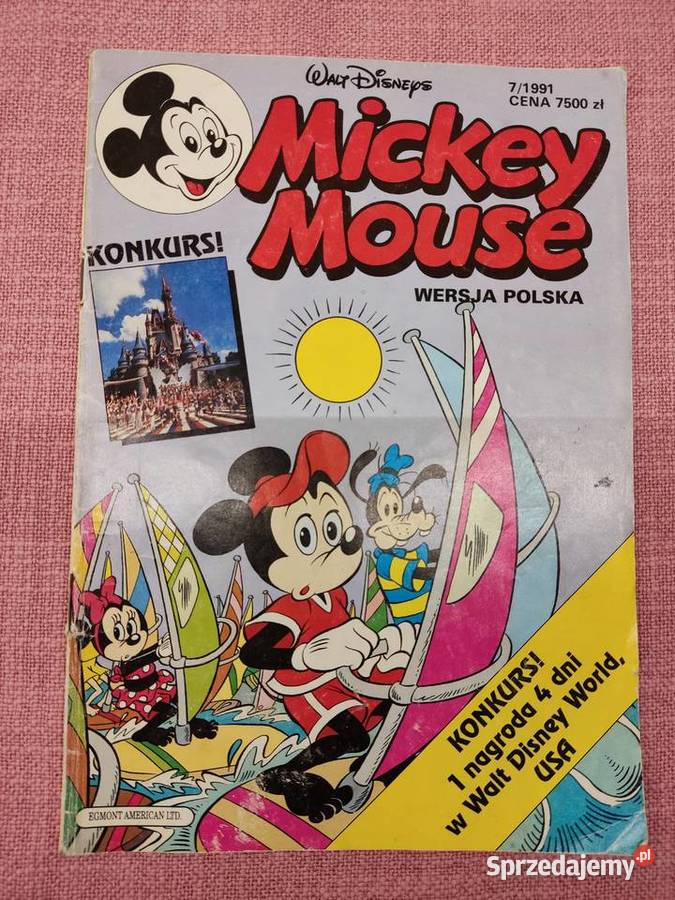 Komiks Mickey Mouse z 1991 r wersja Polska Walt Edukacyjne opolskie Głuchołazy