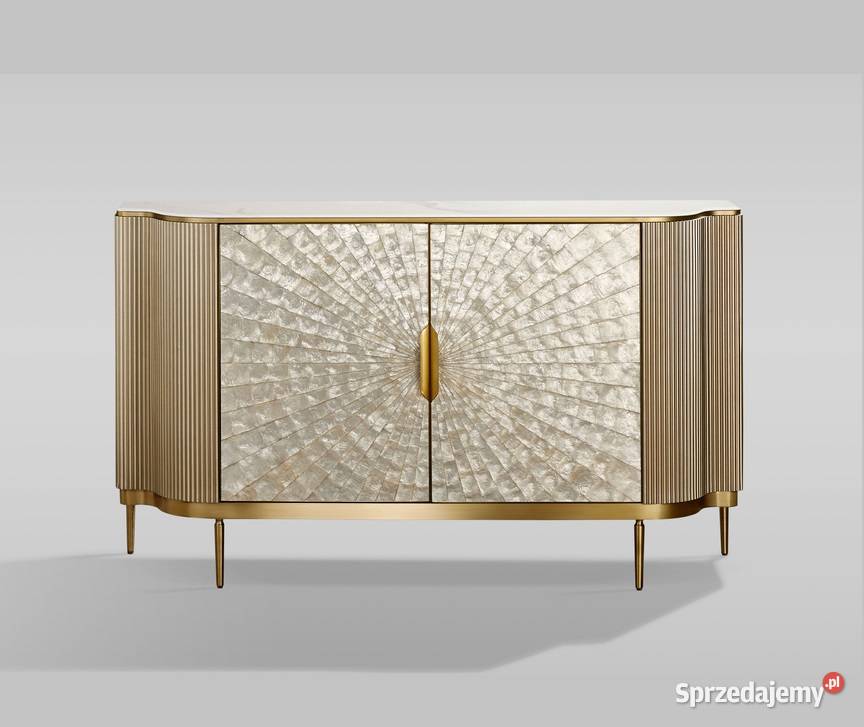 Komoda złota Champion Glamour Premium 150x40x88