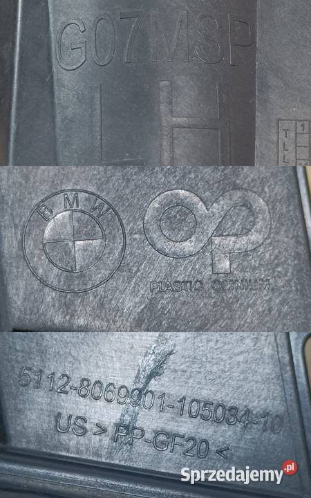 BMW X7 G07 WSPORNIK MOCOWANIE ZDERZAKA