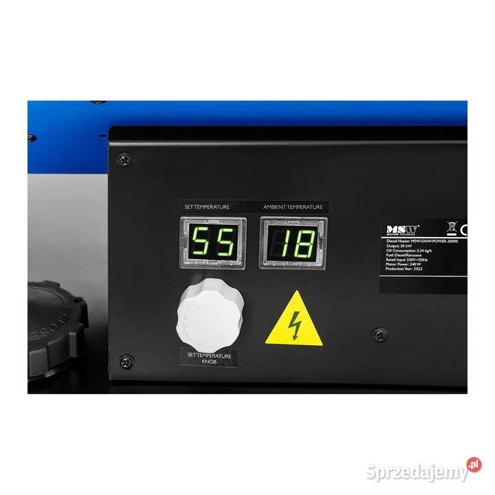 Nagrzewnica olejowa spalinowa 30kW na kołach sprzedam