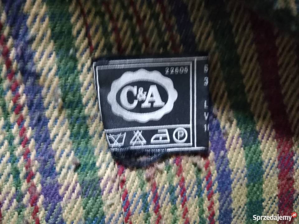 Wygodna praktyczna wiatrówka CA na kraciastej brązowy/beżowy Warszawa