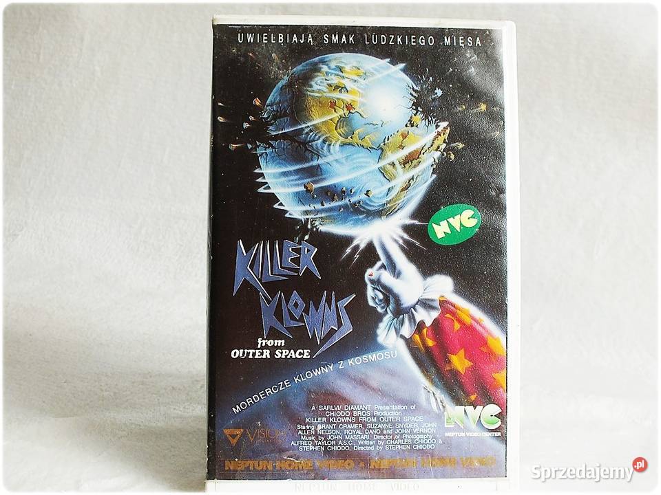 Kaseta VHS Mordercze klowny z kosmosu Film na Filmy Żary