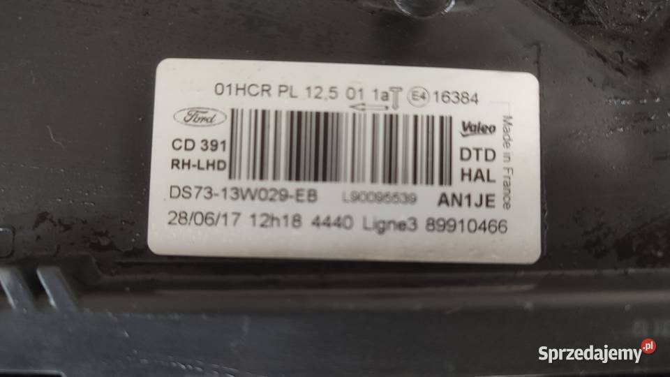 Lampa Ford Mondeo mk5 prawa przednia Czarnków