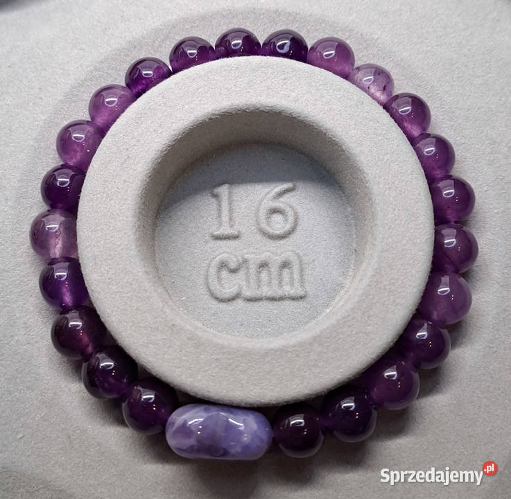 Bransoletka z ametystu AMETYST serce kulka 484 Warszawa