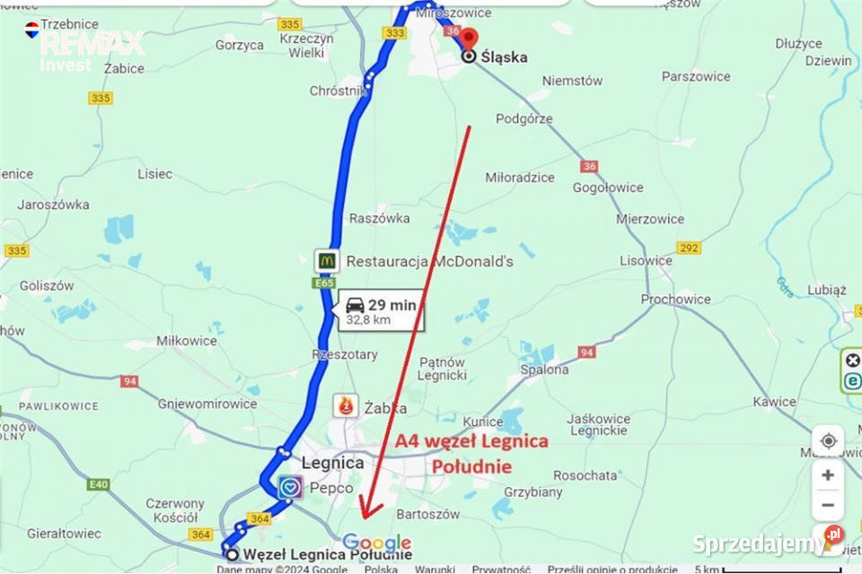 Tereny produkcyjno magazynowo usługowe DK 36 Osiek