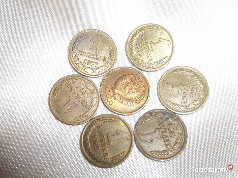 Moneta 1 kopiejka ZSRRRosja 1976 do 1985monety Łódź