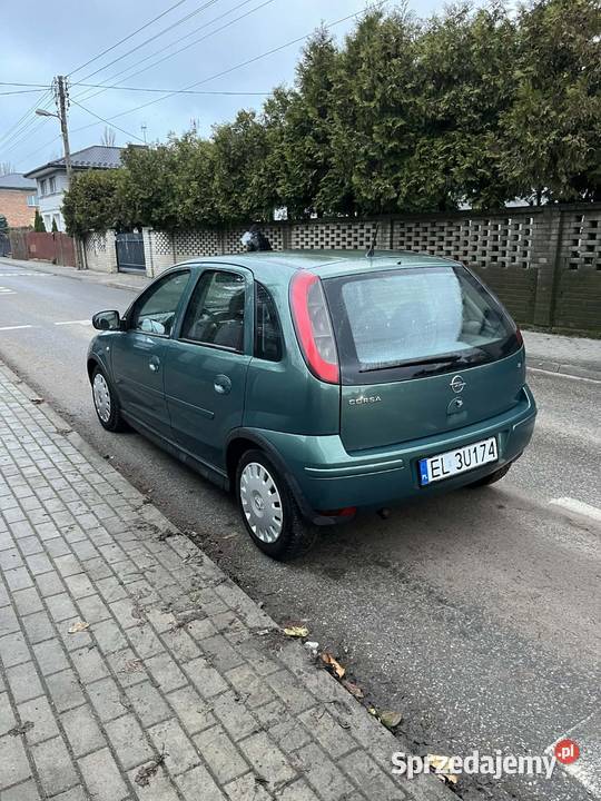 OPEL CORSA C 12 benzyna 2003 klimatyzacja 75KM Zgierz sprzedam