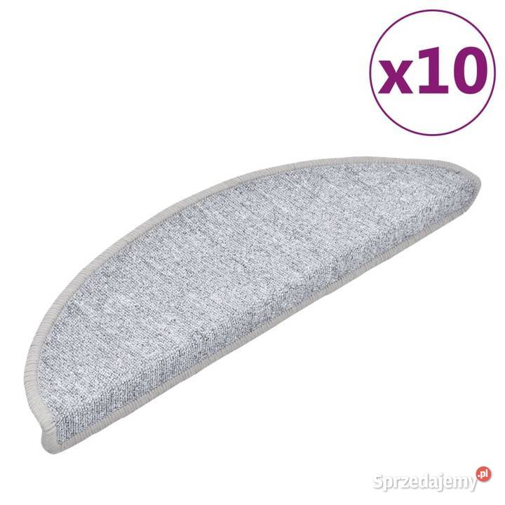 vidaXL Maty na schody 10 56x17x3 Jasnoszare Warszawa