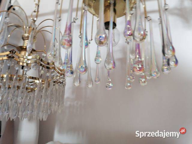 Zyrandol włoski art deco lata 70 te małopolskie Tarnów