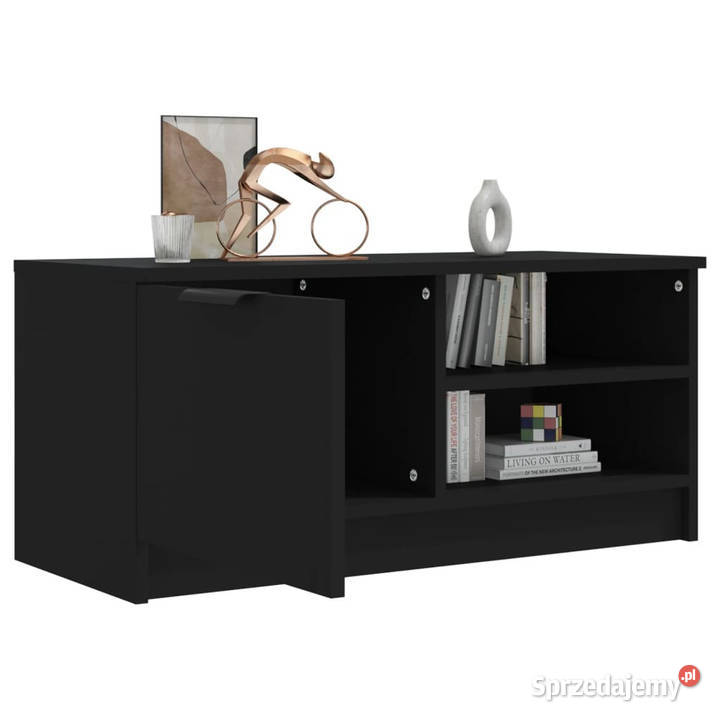 Szafka pod TV czarna 80x35x365 materiał mazowieckie Warszawa