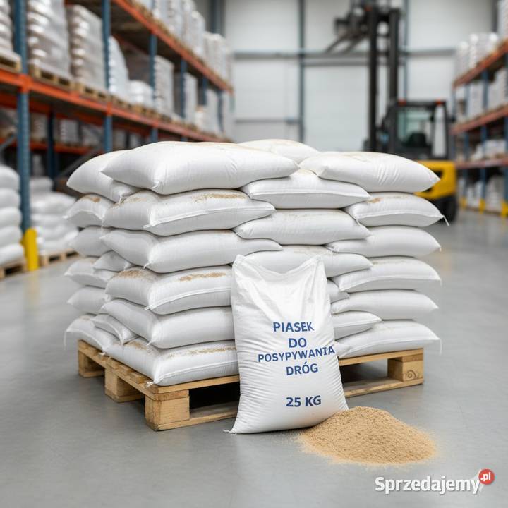 Piasek do posypywania dróg ZIMĄ 1000 worki Gdańsk