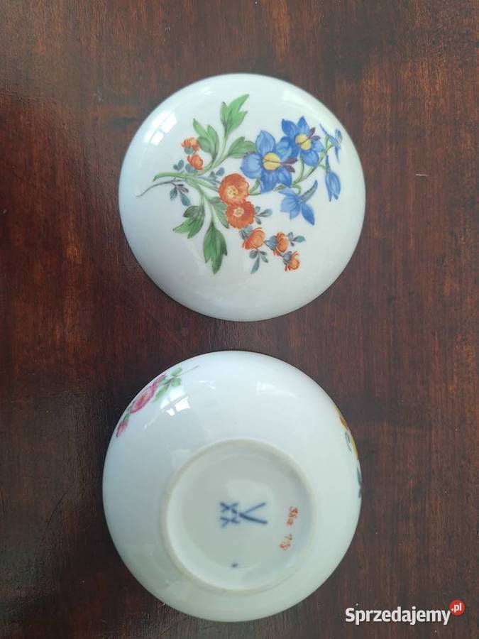 Puzderko szkatułka pojemnik na biżuterię Miśnia Gdańsk