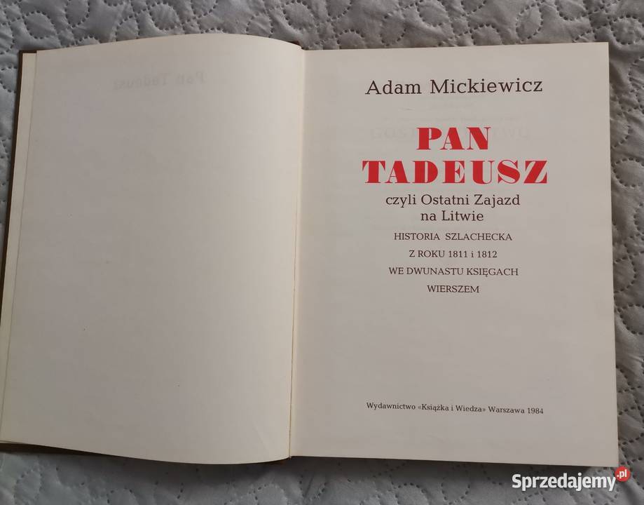 wydanie albumowe Pana Tadeusza