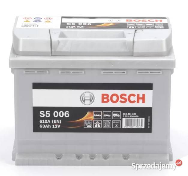 Akumulator Bosch 63Ah 610A EN S5006 PRAWY PLUS Kalisz