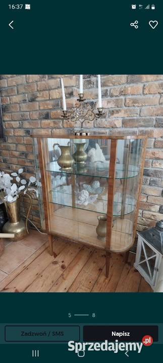 Witryna gablota retro prl lata 50te vintage Komody Gdańsk