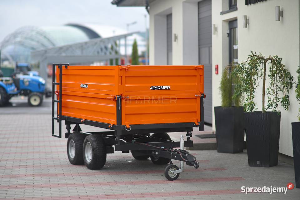 Przyczepa rolnicza dwuosiowa 25T z kiprem i nieuszkodzony Maszyny rolnicze