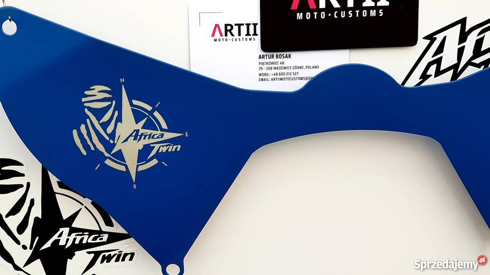 Forkshield METAL AfricaTwin 1000 DG DAK BLUE Piątkowiec