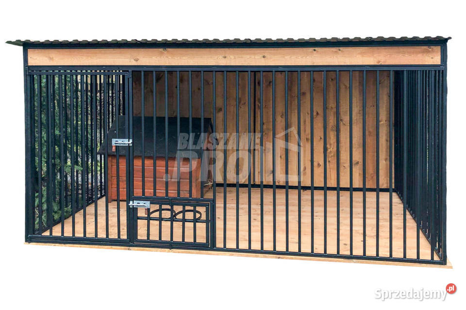 Kojec psów 3x2m Wiatrołap Drewniana podłoga Drawsko Pomorskie