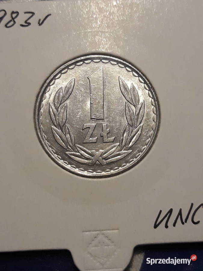 1 złoty 1983 r 1 około mennicze Konin
