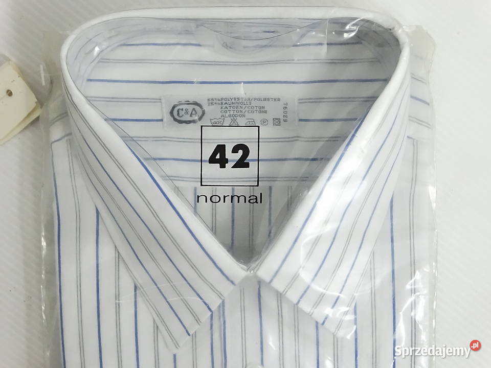 Nowa męska koszula w paski CA Rozmiar 42 LXL