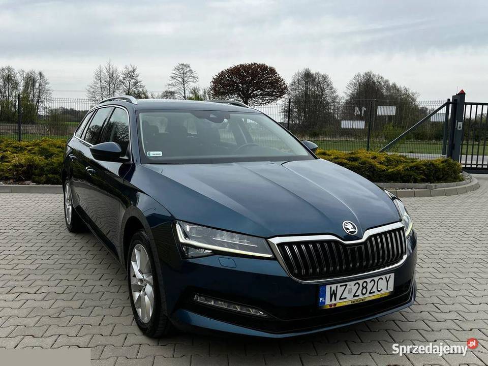 Skoda Superb 15 TSI Ambition 150 2021r Salon mazowieckie Karolków Szwarocki