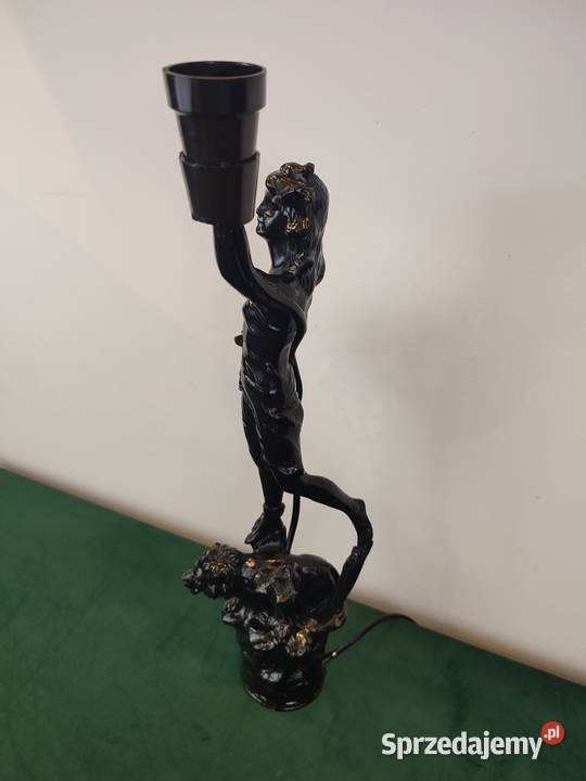 Piękna lampa figura postać kobiety Łódź