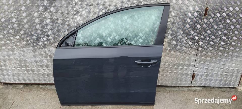 DRZWI LEWY PRZÓD VW PASSAT B7 BEZ RDZY LAK LI7F osobowe Części samochodowe Międzychód