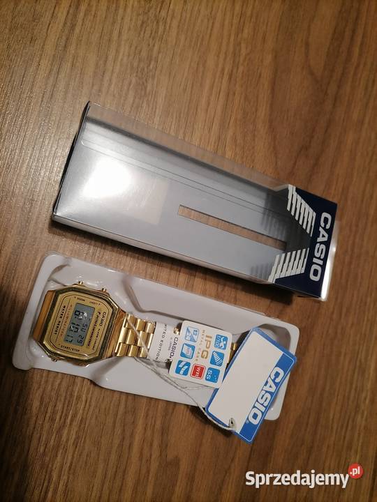 Zegarek Casio Retro złoty gold A168WG9EF Nowy
