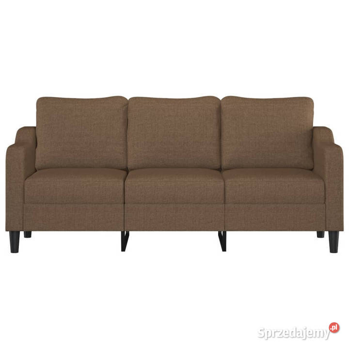 Sofa 3osobowa brązowa 180 tapicerowana tkaniną Warszawa