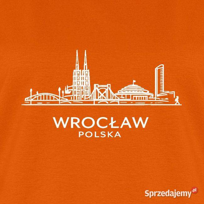 Ekologiczna damska koszulka Premium Wrocław brązowy/beżowy Kraków