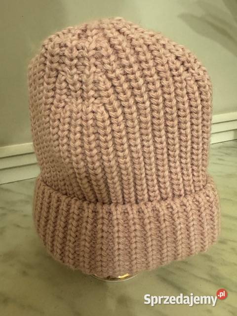 Czapka różowa damska z akrylu dzianina beani Dla kobiet śląskie Częstochowa sprzedam